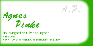agnes pinke business card